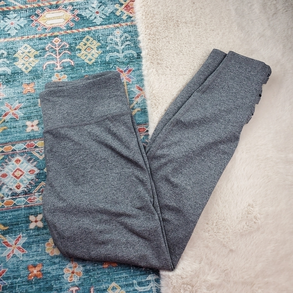 Abercrombie and Fitch Gray Cut Out Ankle Legging Small